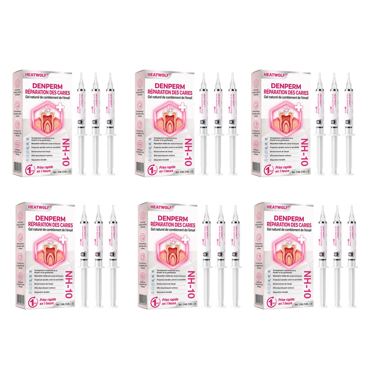 HEATWOLF® DenPerm – Gel naturel d’émail dentaire pour le traitement des caries (Copie)