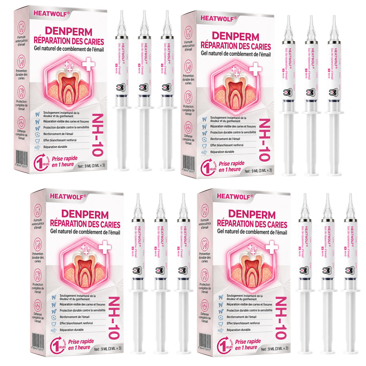 HEATWOLF® DenPerm – Gel naturel d’émail dentaire pour le traitement des caries (Copie)