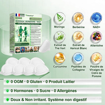 𝑩𝒐𝒖𝒕𝒊𝒒𝒖𝒆 𝑶𝒇𝒇𝒊𝒄𝒊𝒆𝒍𝒍𝒆 | 👩‍⚕️ H𝐞a𝐥r𝐢z𝐞® Patch Nano‑microaiguilleté Avancé 12‑en‑1 Moringa * Berbérine * NAD+ (À utiliser une fois par jour Résultats visibles en 7 jours)🔥Pour le bien‑être général le confort articulaire et la qualité du sommeil🥰🍢