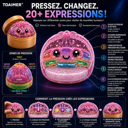 🚨 DERNIER JOUR : ÉCONOMISEZ 50 % ! 丨 Toaimer® Boule anti‑stress magique en forme de ravioli à transformer🥟🔥🔥🔥